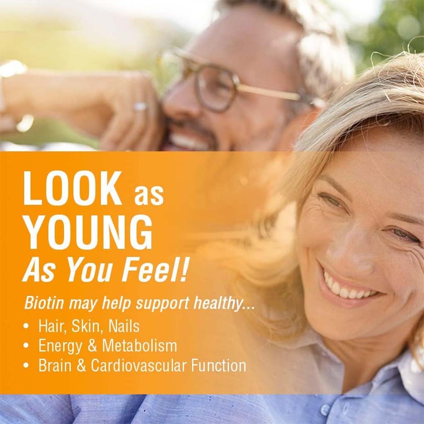 Solaray Biotin 1000mcg Lozenges For Healthy Hair, Skin & Nails, Pack of 100's