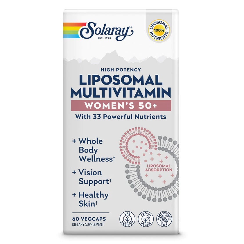 Solaray Women's 50+ Liposomal Multivitamin Vegetarian Capsules For Whole Body Wellness, Pack of 60's