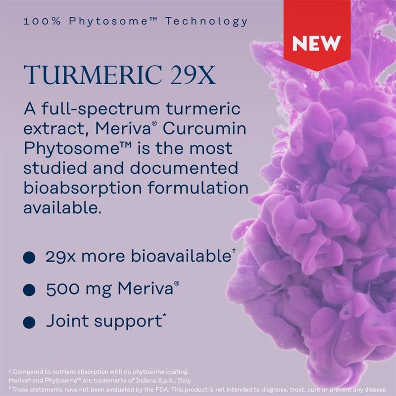 Solaray Prosorb Turmeric Curcumin Phytosome™ Vegcaps For Joint Support, Pack of 30's 