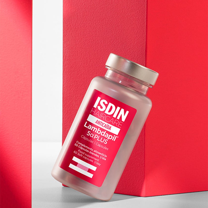 Isdin Haircare Anticaida Lambdapil 5α Plus Anti-Hair Loss Supplement Capsules, Pack of 60's