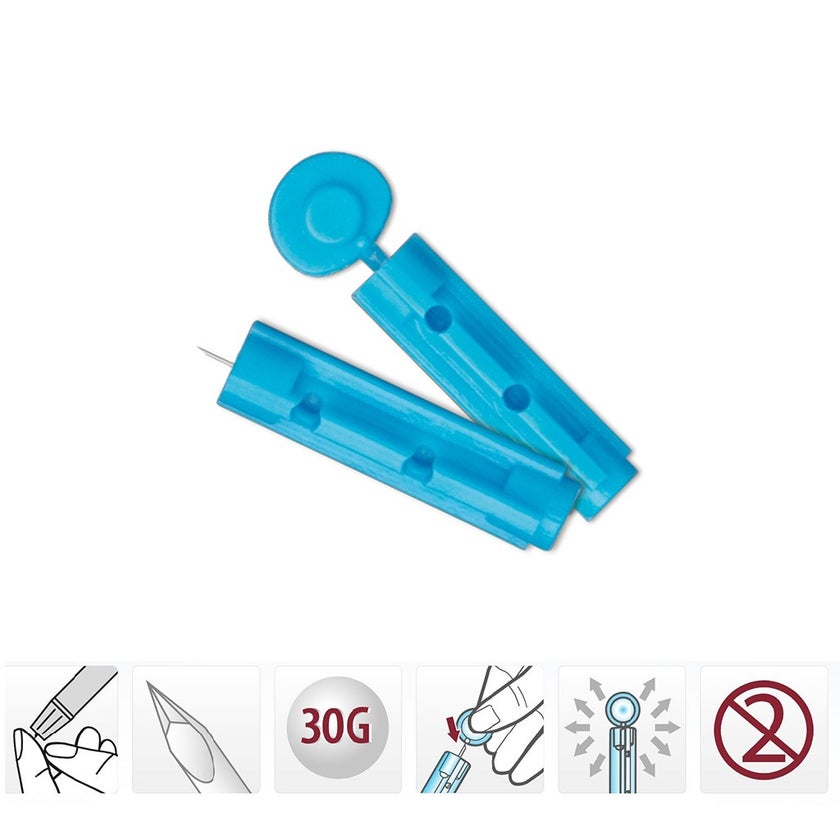 Rossmax Blood Sugar Sterile Lancets For Lancing Device, Pack of 50's