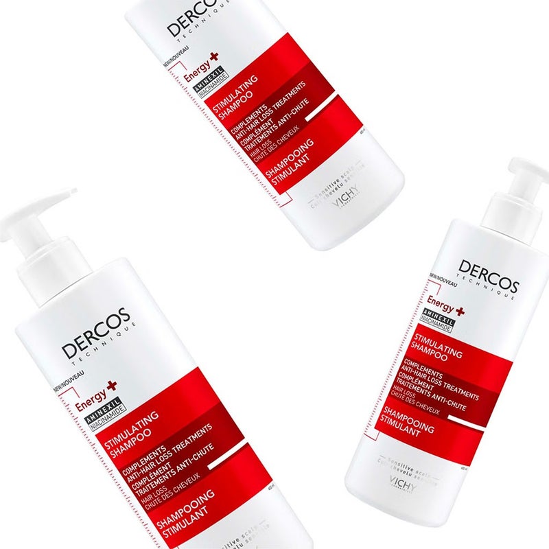 Vichy Dercos Energising & Stimulating Anti Hair Fall Shampoo With Aminexil 400ml