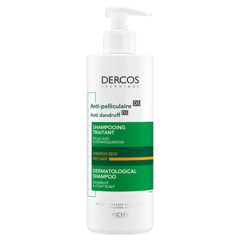 Vichy Dercos Anti-Dandruff DS Shampoo Acid For Dry Hair 390ml