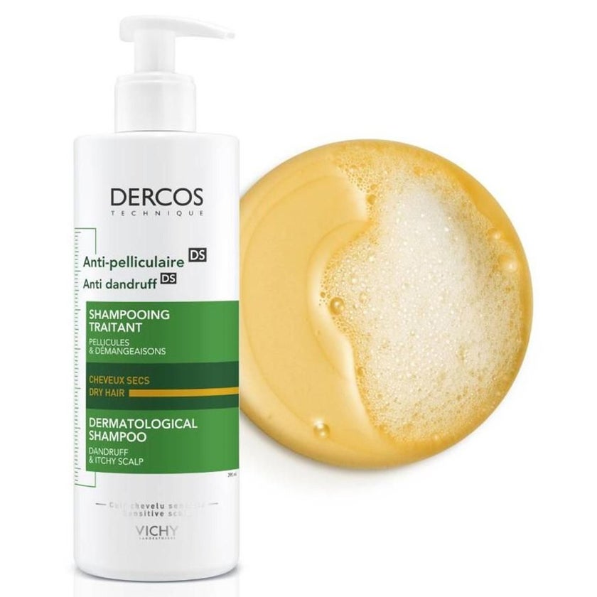 Vichy Dercos Anti-Dandruff DS Shampoo Acid For Dry Hair 390ml