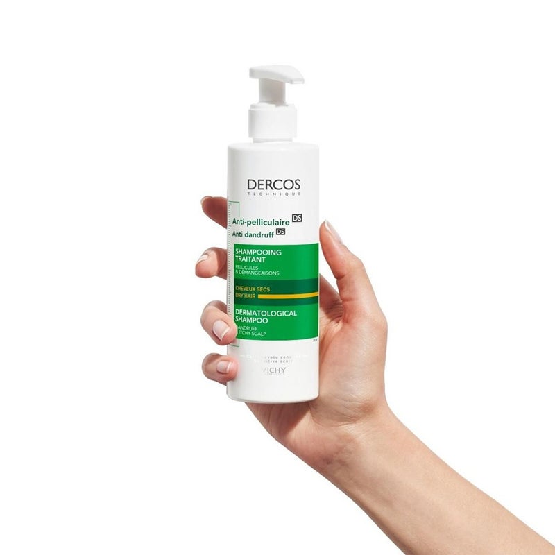 Vichy Dercos Anti-Dandruff Shampoo With Selenium DS And Salicylic Acid For Itchy Scalp & Dry Hair 390ml