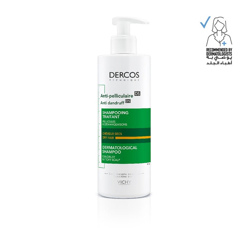 Vichy Dercos Anti-Dandruff DS Shampoo Acid For Dry Hair 390ml
