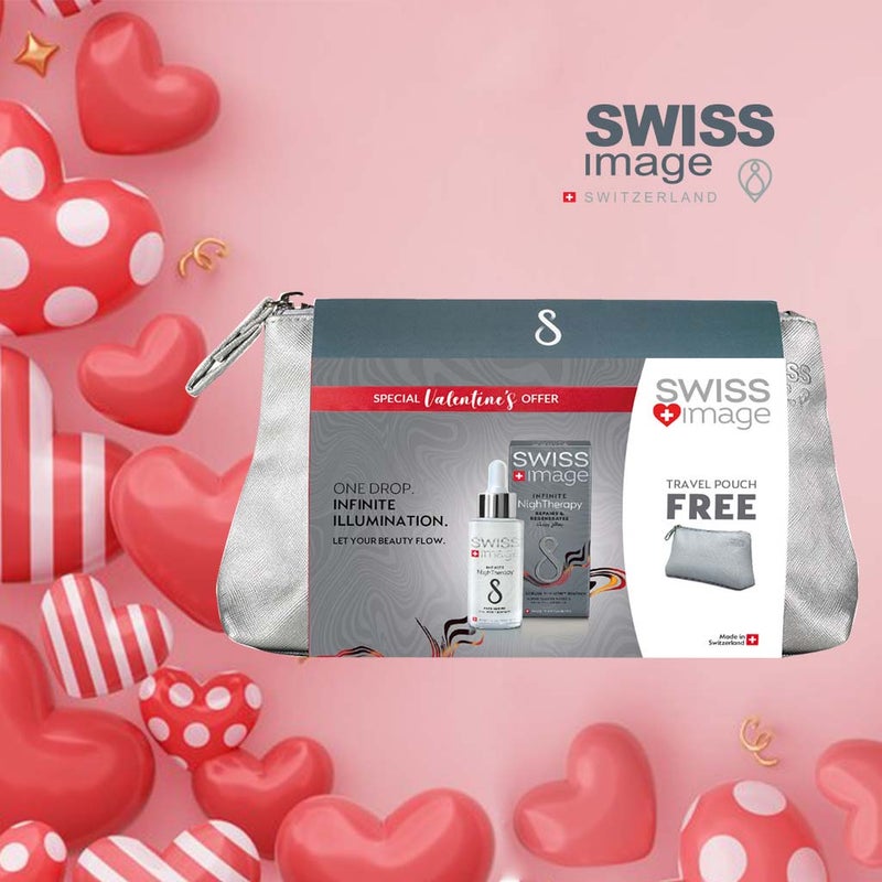 Swiss Image Infinite NighTherapy Repairing & Regenerating Night Face Serum 30ml With Free Travel Pouch