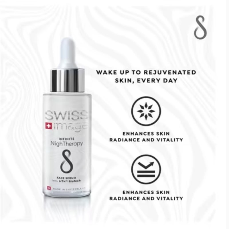 Swiss Image Infinite NighTherapy Repairing & Regenerating Night Face Serum 30ml With Free Travel Pouch