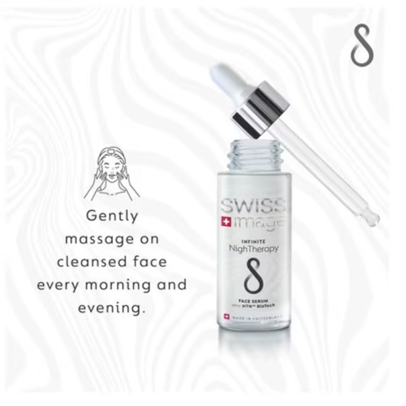 Swiss Image Infinite NighTherapy Repairing & Regenerating Night Face Serum 30ml With Free Travel Pouch