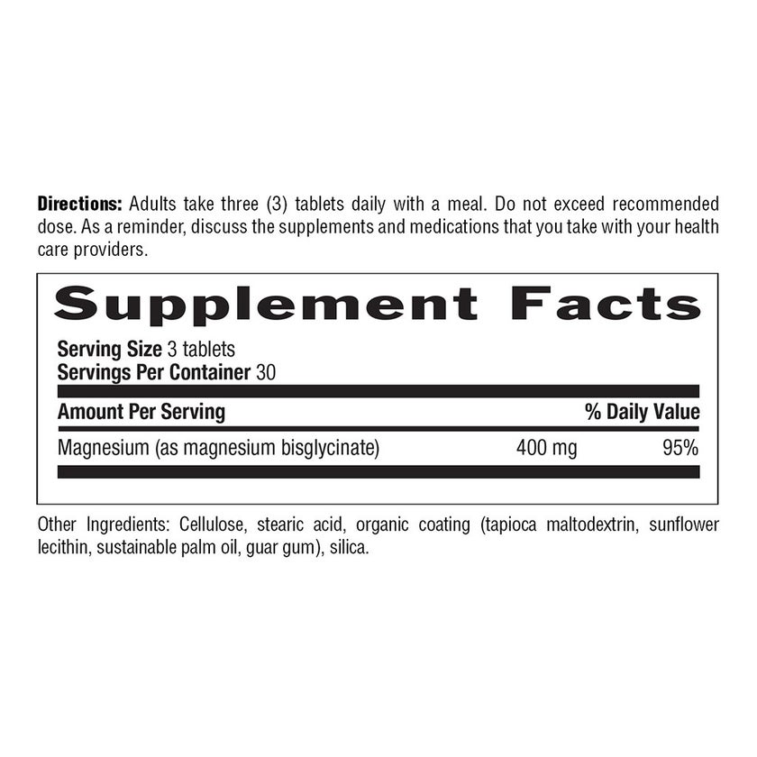 Country Life Magnesium Glycinate 400mg Tablets, Pack of 180's