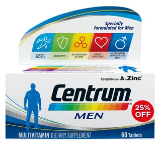 Centrum Men's Multivitamin Supplement Tablets, Pack of 60’s - 25% Off PROMO PACK