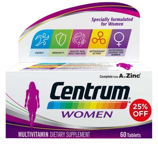 Centrum Women's Multivitamin Supplement Tablets, Pack of 60’s - 25% Off PROMO PACK