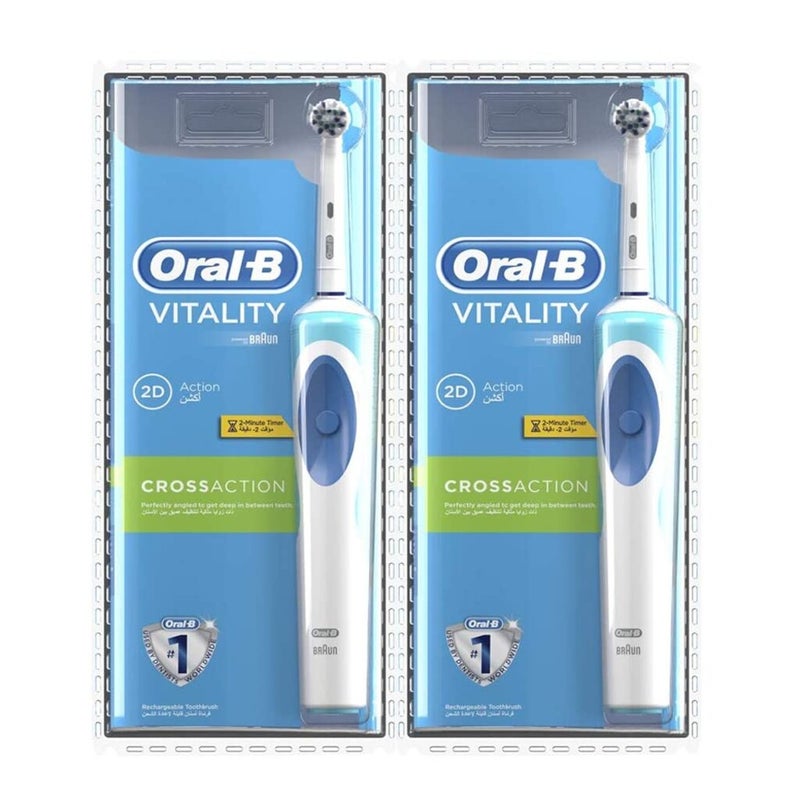 Braun Oral B Vitality Precision Clean Electric Toothbrush D12.513, Bundle Pack of 1+1