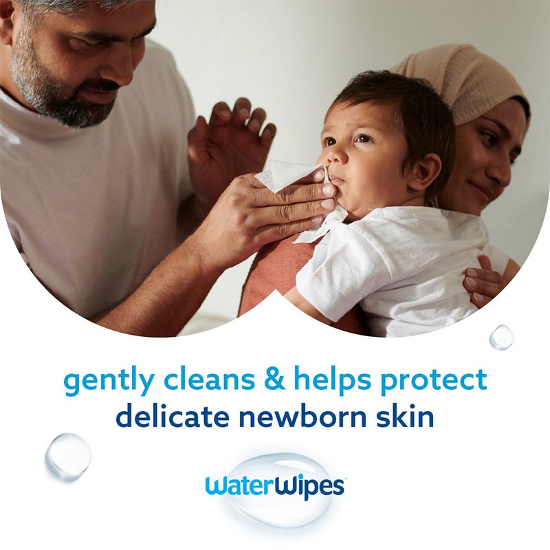 WaterWipes Original Plastic Free Baby Wipes, Pack of 28 Unscented Wet Wipes