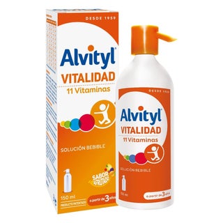 Alvityl Vitality Kids Multivitamin Syrup Fruit Flavor For Energy Boost 150ml 