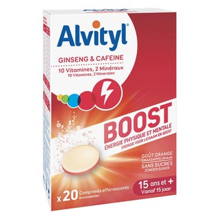 Alvityl Multivitamin With Ginseng & Caffeine Effervescent Tonus Tablets For Energy Boost, Pack of 20’s 