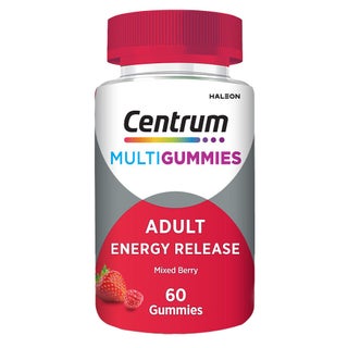 Centrum Adult MultiGummies For Energy Release, Mixed Berry Flavor, Pack of 60's