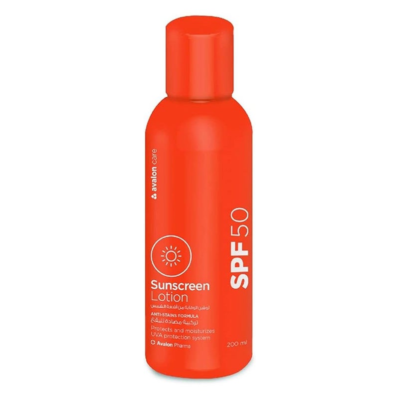 Avalon Care SPF 50 Sunscreen Lotion 200ml