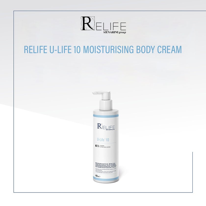 Relife U-Life 10 Moisturising Body Cream With 10% Urea For Dry Skin 400ml