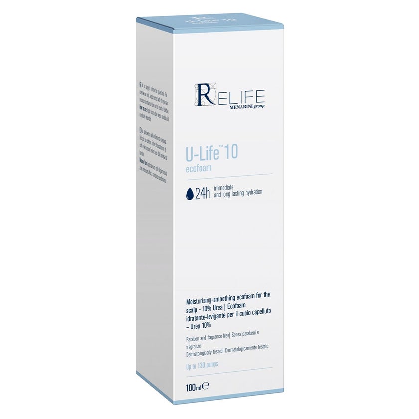 Relife U-Life 10 Moisturizing & Smoothing Ecofoam With 10% Urea For Dry & Flaky Scalp 100ml 