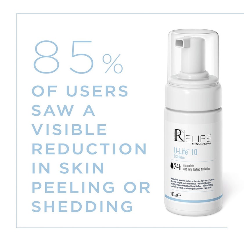 Relife U-Life 10 Moisturizing & Smoothing Ecofoam With 10% Urea For Dry & Flaky Scalp 100ml 