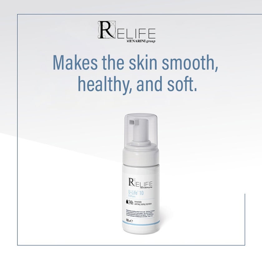 Relife U-Life 10 Moisturizing & Smoothing Ecofoam With 10% Urea For Dry & Flaky Scalp 100ml 