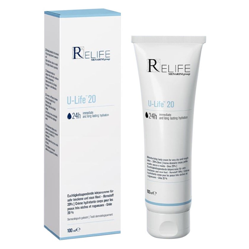 Relife U-Life 20 Moisturising Body Cream With 20% Urea For Very Dry & Rough Skin 100ml