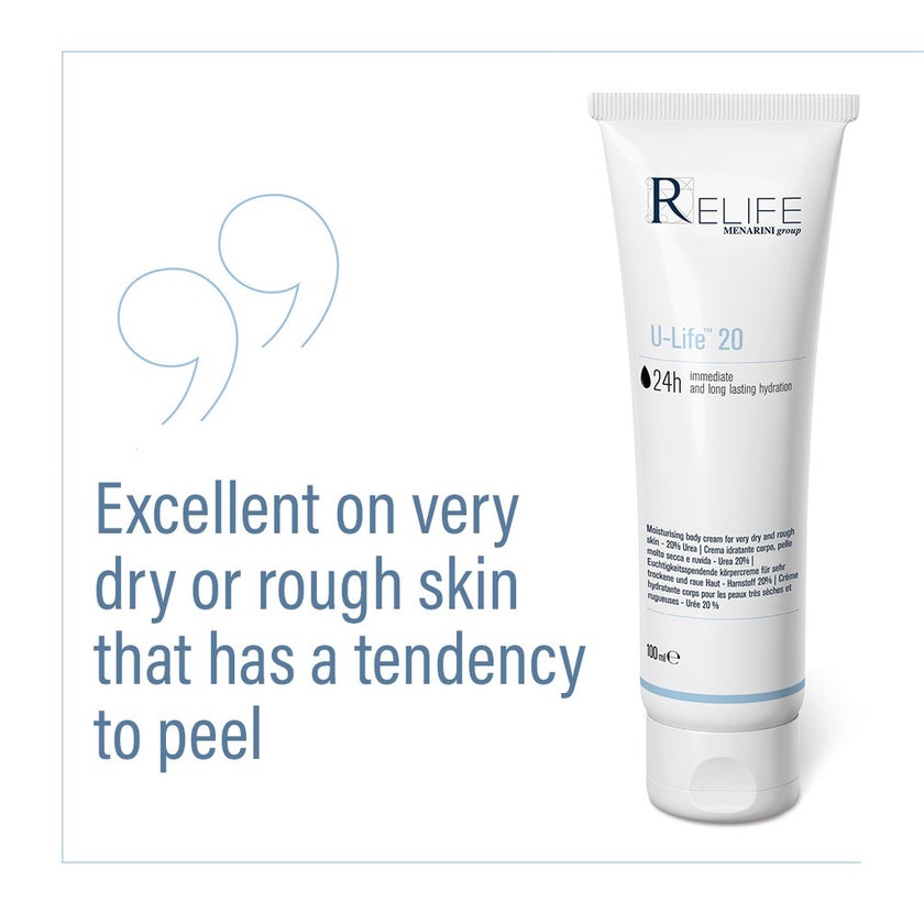 Relife U-Life 20 Moisturising Body Cream With 20% Urea For Very Dry & Rough Skin 100ml