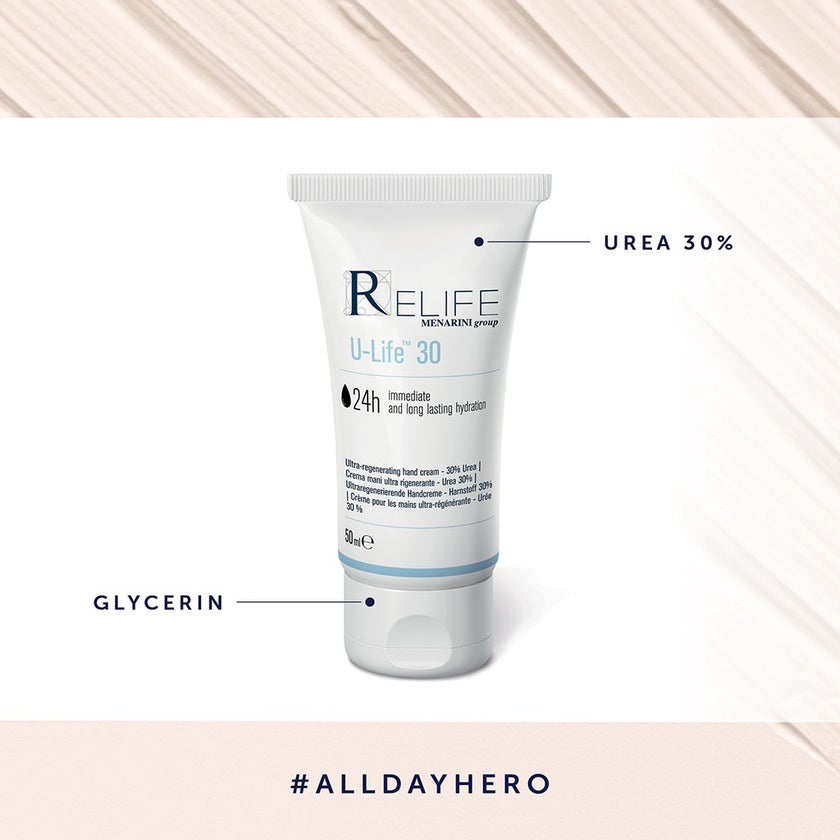 Relife U-Life 30 Ultra Regenerating Hand Cream With 30% Urea 50ml 