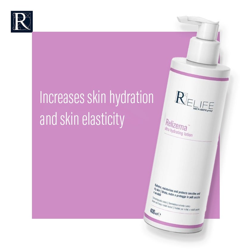 Relife Relizema Ultra Hydrating Lotion For Adults & Children With Dry, Sensitive & Eczema Prone Skin 400ml