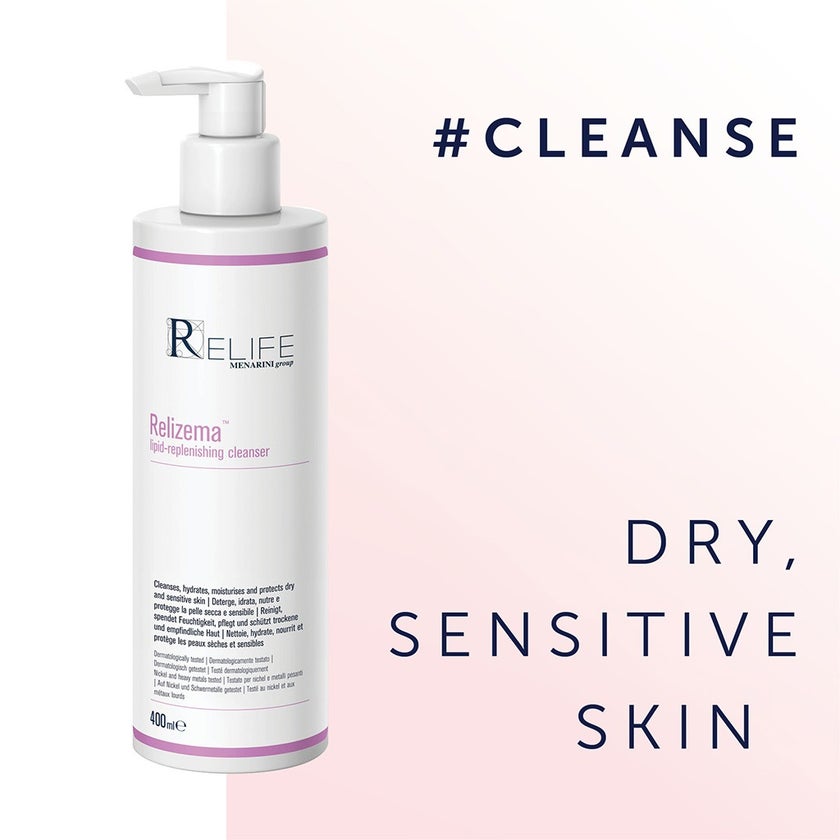 Relife Relizema Lipid-Replenishing Cleanser For Dry & Sensitive Skin 400ml 