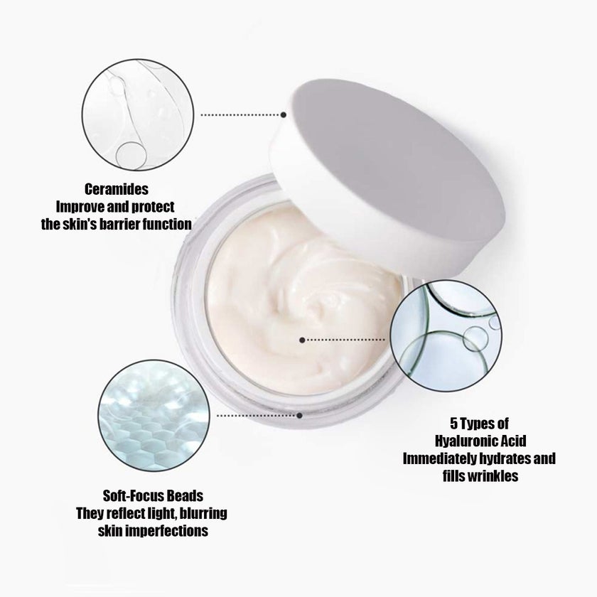 LaCabine 5X Hyaluronic Moisturizing and Plumping Face Cream For All Skin Types 50ml