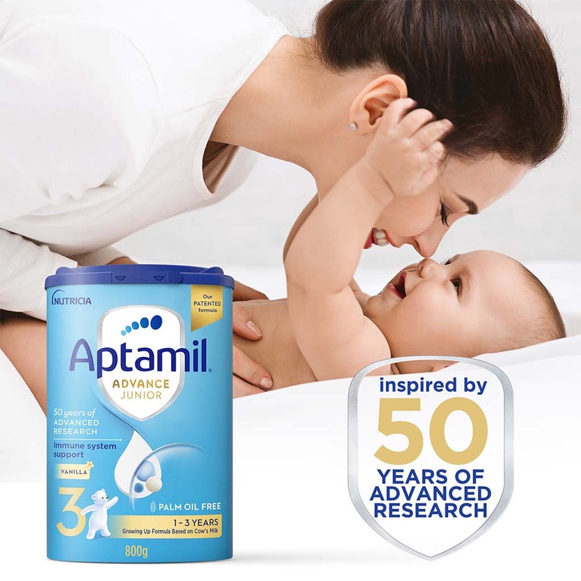 Aptamil Advance Junior Stage 3 Palm Oil Free Toddlers Milk Formula For 1 To 3 Years 800g 