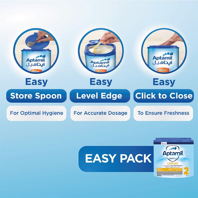 Aptamil Comfort Stage 2 Infant Milk Formula For 6 To 12 Months With Colic & Constipation 400g