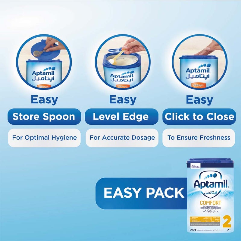 Aptamil Comfort Stage 2 Infant Milk Formula For 6 To 12 Months With Colic & Constipation 800g
