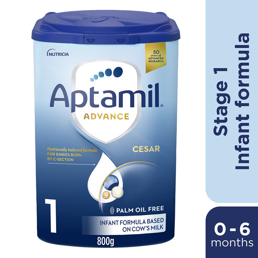 Aptamil Care Stage 1 Palm Oil Free C-Section Born Baby Milk Formula For 0 To 6 Months 800g 