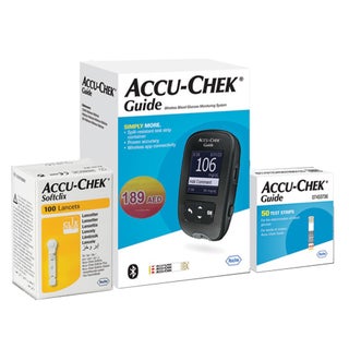 Accu-Chek Guide Wireless Blood Glucose Monitoring System + Accu-Chek Guide Strips, Pack of 50's + Accu-Chek Softclix Lancet, Pack of 100's PROMO PACK