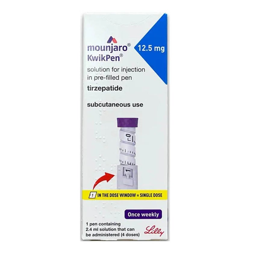 Mounjaro Kwikpen 12.5mg Pre-Filled Pen 0.6ml - 4 Doses