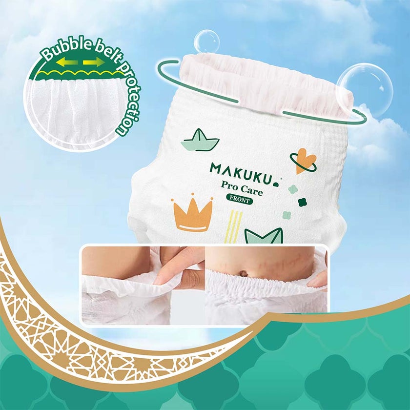 Makuku Pro Care Premium Baby Diaper Pants, Size 3, Medium For 6 To 11Kg, Pack of 48’s