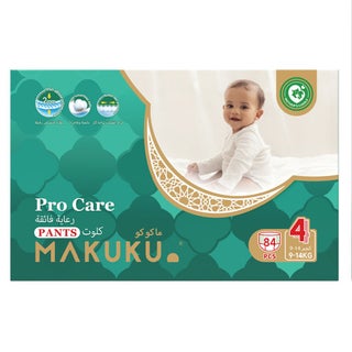 Makuku Pro Care Premium Baby Diaper Pants, Size 4, Large For 9 To 14Kg, Pack of 84’s