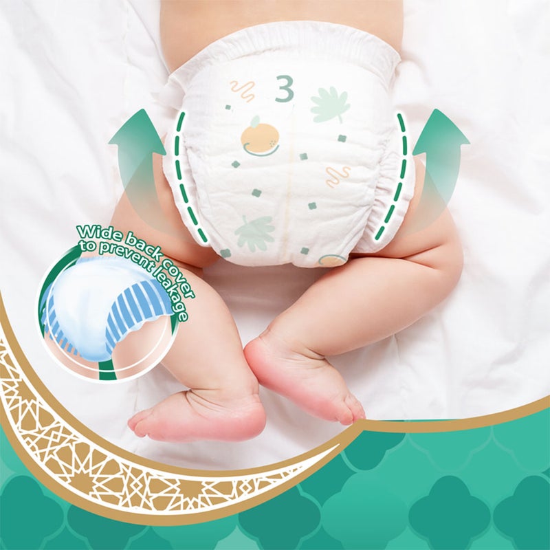 Makuku Daily Care Baby Diaper Pants, Size 3, Medium 6-11Kg, VALUE PACK of 34’s