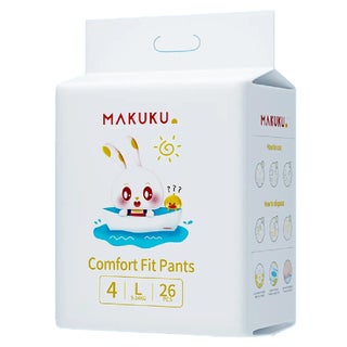 Makuku Comfort Fit Baby Diaper Pants, Size 4, Large For 9 To 14Kg, Pack of 26’s