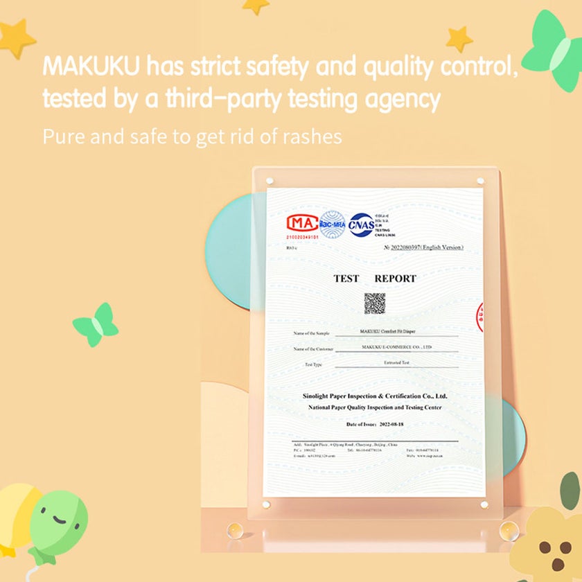 Makuku Comfort Fit Baby Diaper Pants, Size 4, Large For 9 To 14Kg, JUMBO PACK of 26x 8’s 