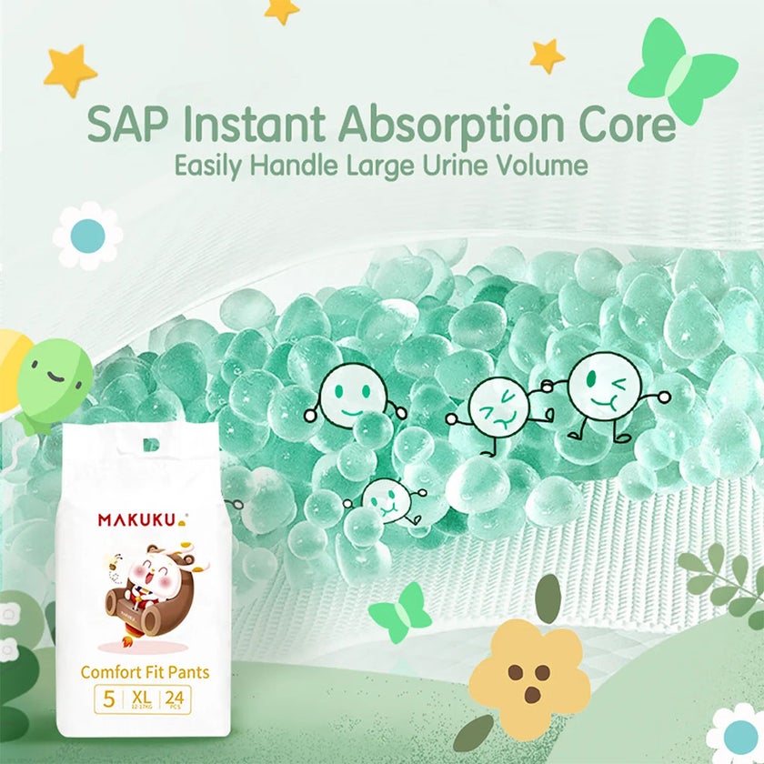 Makuku Comfort Fit Tape Newborn Diapers, Size 1 For 0 To 5Kg Baby, JUMBO PACK of 32x 8’s