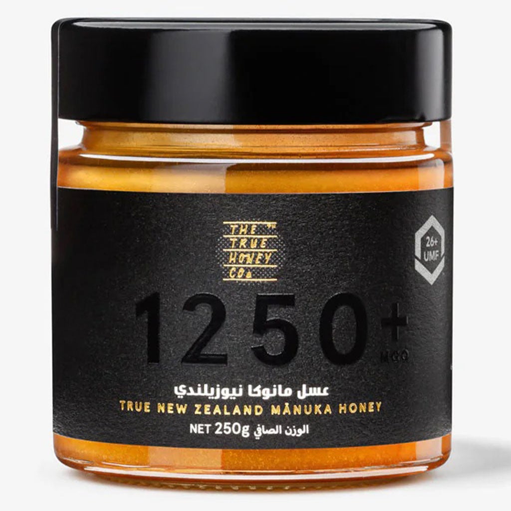 The True Honey Co Manuka Honey 1250+ MGO & 26+ UMF 250g The True Honey Co Manuka Honey 1250+ MGO & 26+ UMF 250g