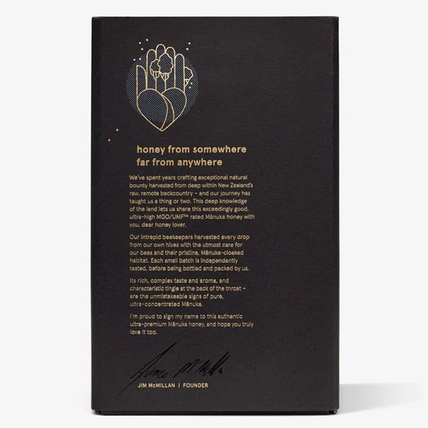 The True Honey Co Manuka Honey 1250+ MGO & 26+ UMF 250g