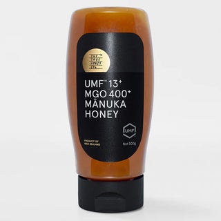 The True Honey Co Manuka Honey 400+ MGO & 13+ UMF Easy Squeeze Bottle 375g