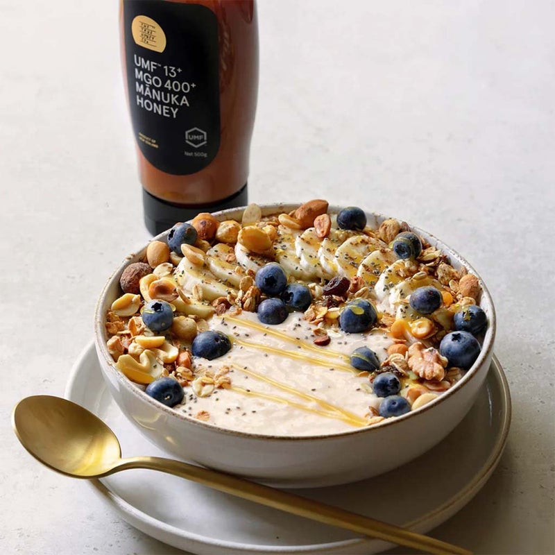 The True Honey Co Manuka Honey 400+ MGO & 13+ UMF Easy Squeeze Bottle 375g