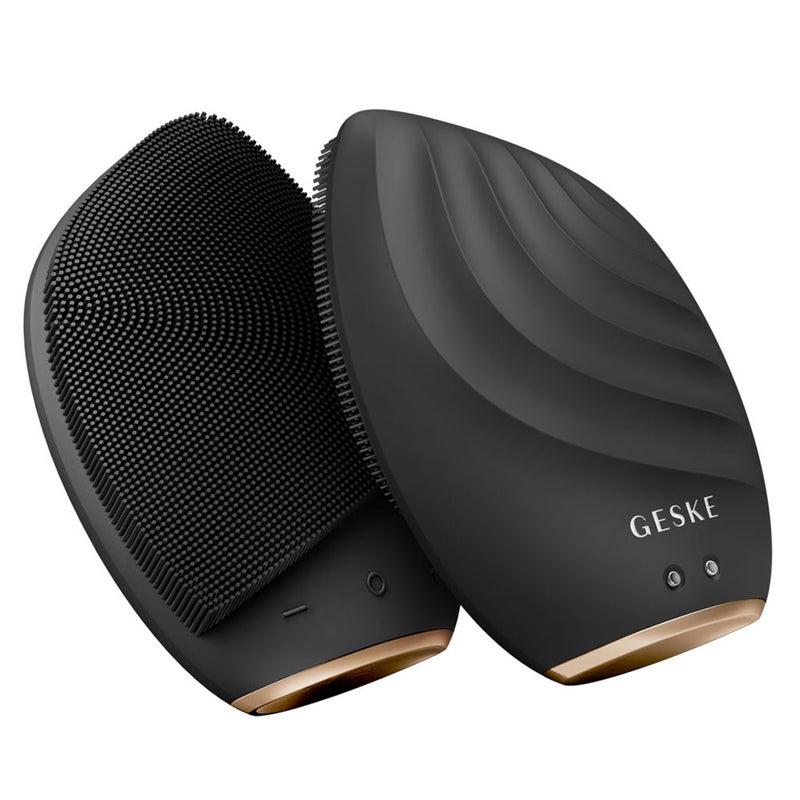 Geske SmartAppGuided 5-in-1 Sonic Facial Cleansing Brush In Gray Color 