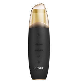 Geske SmartAppGuided 9-in-1 MicroCurrent Skin Scrubber & Blackheads Remover In Gray Color